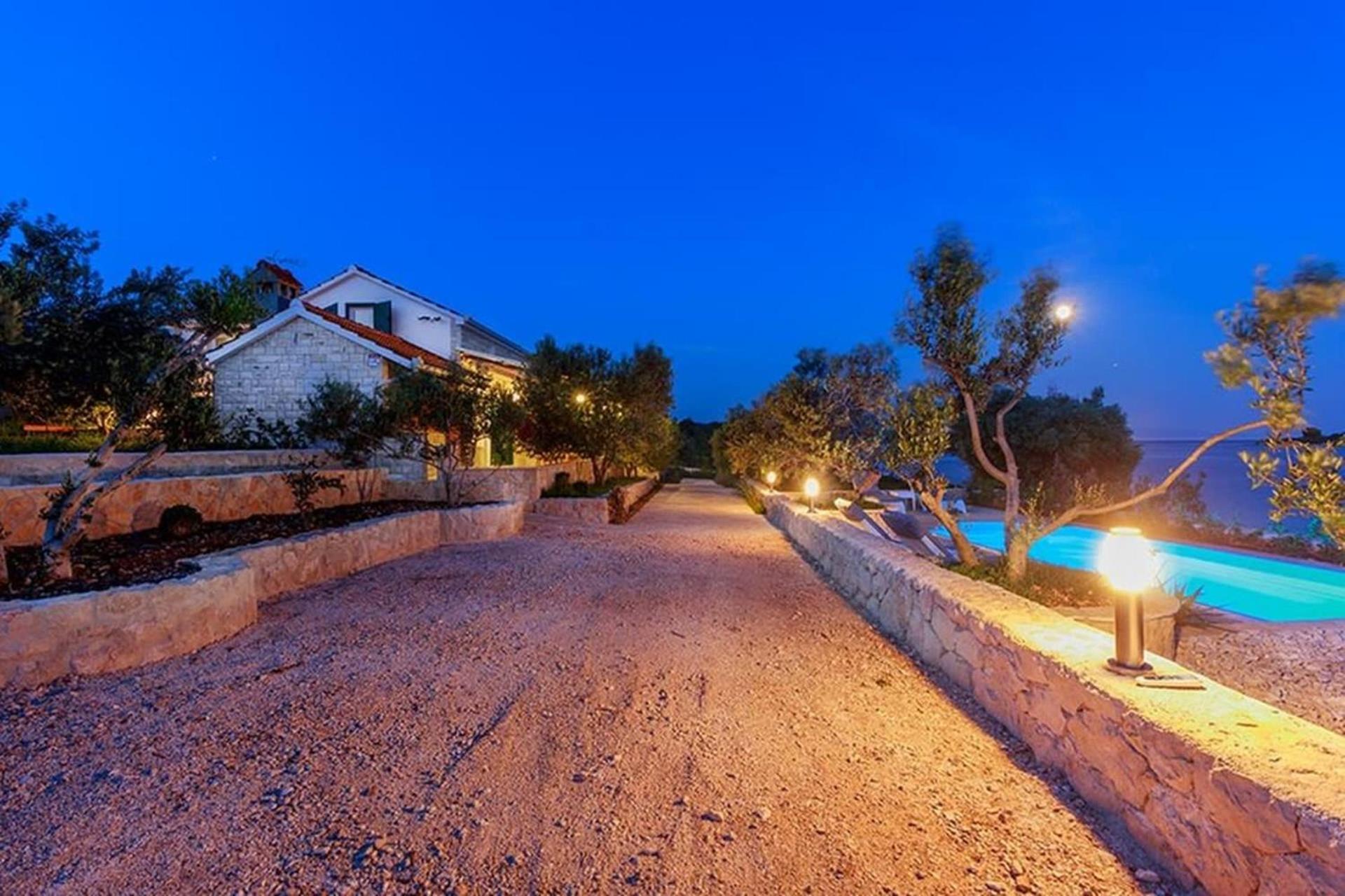 Traditional Dalmatian Stone House By The Sea Okrug Gornji Exterior foto